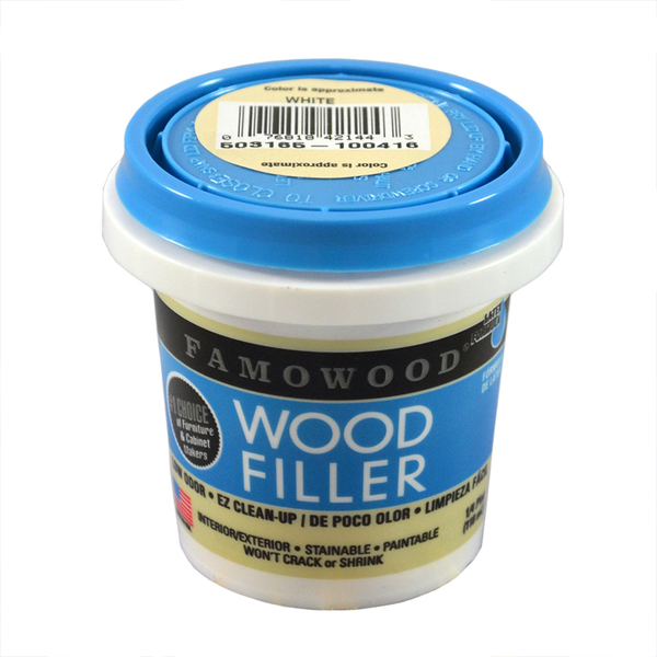 Eclectic Products 1/4 Pt White Famowood Water-Based Latex Wood Filler 40042144